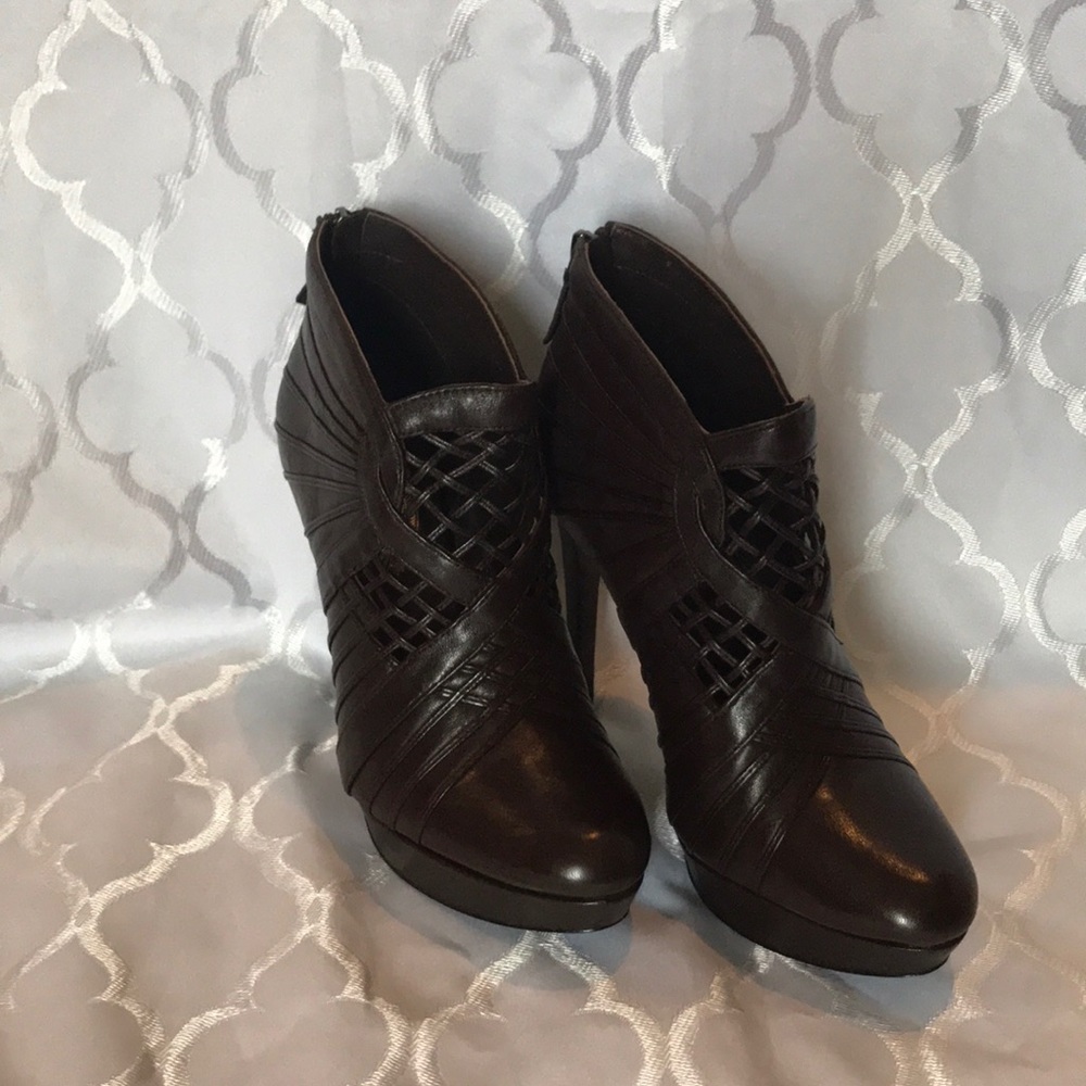 Elie Tahari Cutout Heels Booties